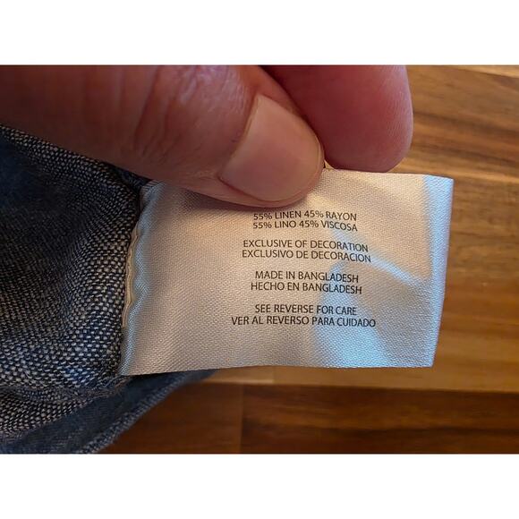 2-Pack GAP Women’s Linen Shorts – XXL Chambray & Pastel Stripe Bundle - Picture 9 of 9